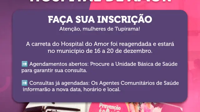 AGENDE SEU EXAME NA CARRETA DO AMOR